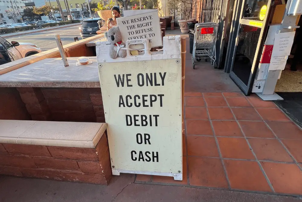Bay Cities Deli Only Accepts Debit or Cash