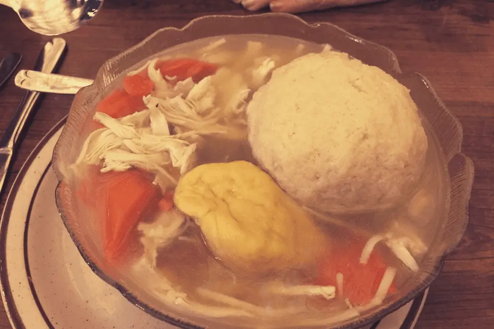 Canter's Deli Mish Mosh Soup Closeup