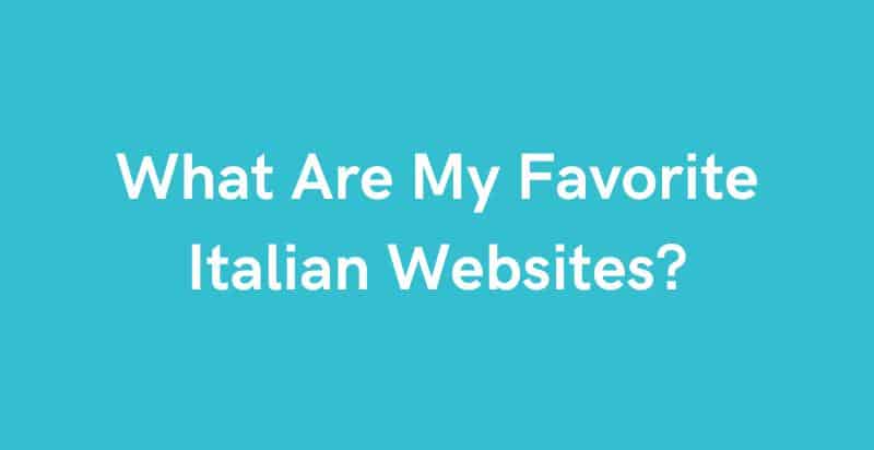 Italian food websites you will love